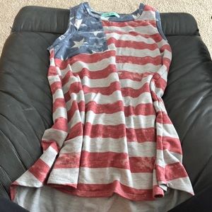 American flag tank top